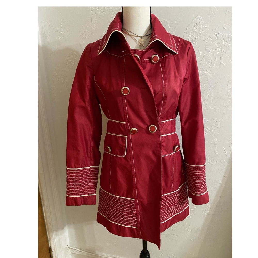 Red Trench coat